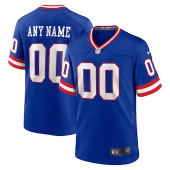 mens nike royal new york giants classic custom game jersey